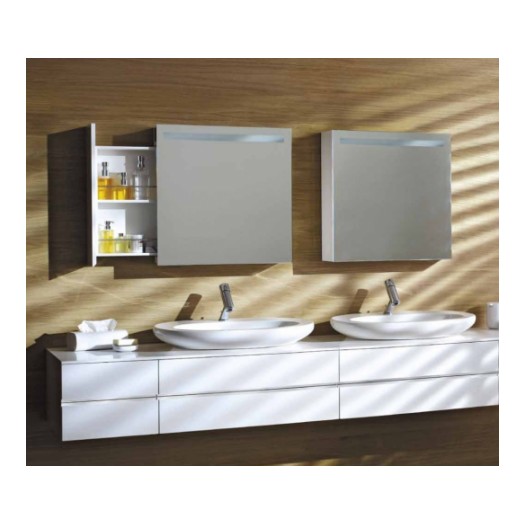 Зеркальный шкаф Laufen Alessi Оne 65х65х16,5 белый