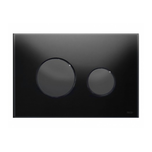 Панель смыва TECE Loop стекло черное, клавиши черн